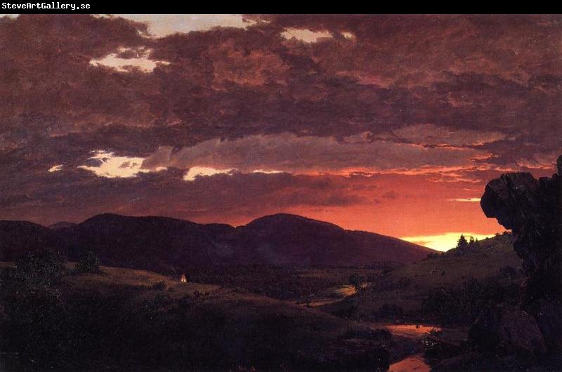 Frederic Edwin Church Twilight, Short arbiter twixt day and night'